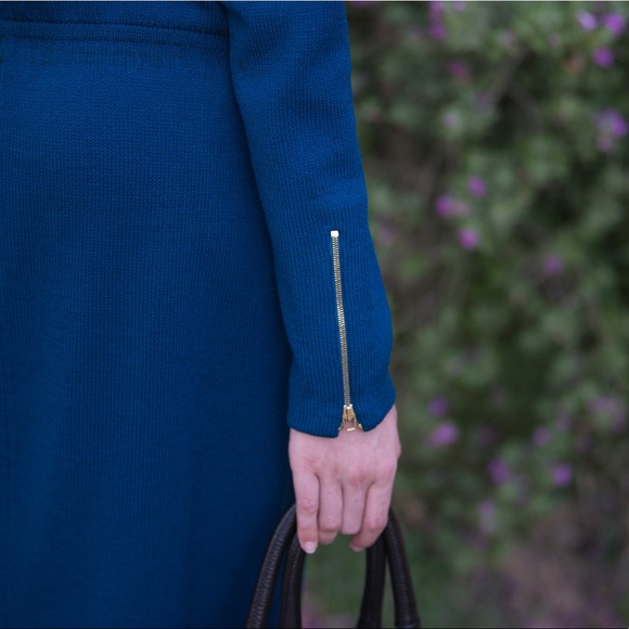 St. John  Dresses Santana Knit blue Size: 8 - Picture 6 of 8